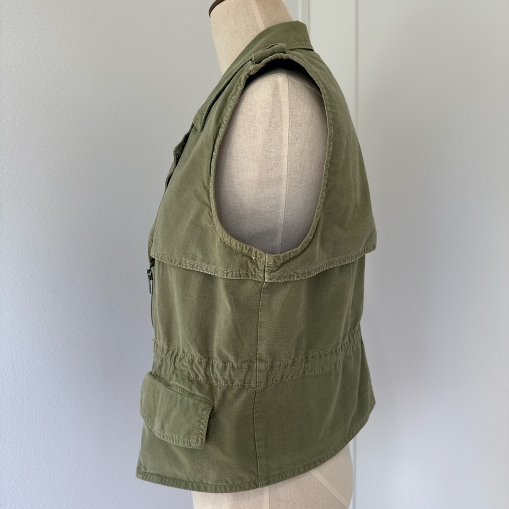 Madewell Olive Green Women's Utility Vest- Medium - Picture 2 of 5